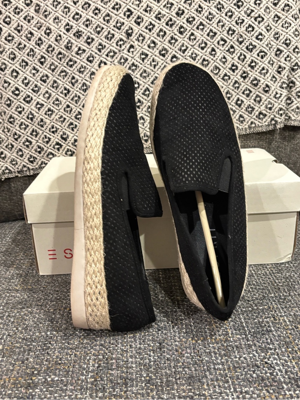 Esprit Emily Black Slip-On Women's Espadrilles